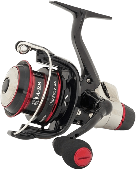 shimano stradic rouge et noir. moulinet pour la pêche au toc